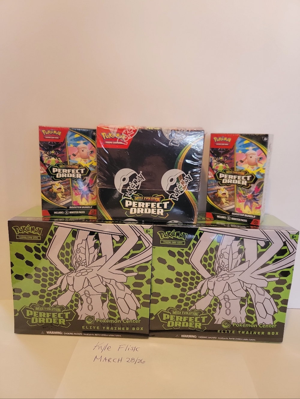 Perfect Order PC ETBs ,Booster Box & 2 Booster Bundles ALL SEALED